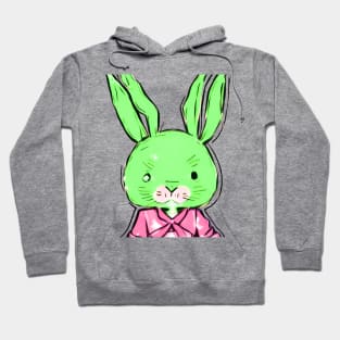 Jitters the Hyper Anime Easter Bunny (MD23ETR031c) Hoodie